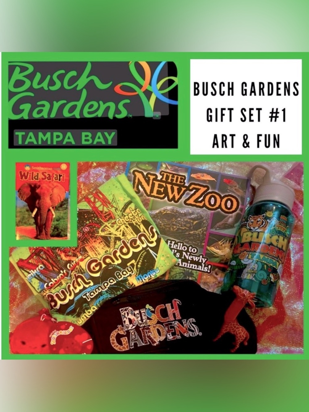 NEW: KID PACK - 7 ITEMS Busch Gardens! THEMED GIFT SET #1